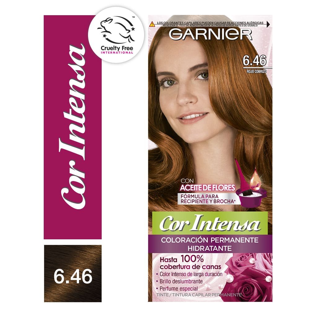 Caja de producto Garnier Cor Intensa, tono 646.